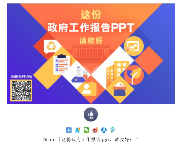 图 3.3 《这份政府工作报告 ppt，请收好》