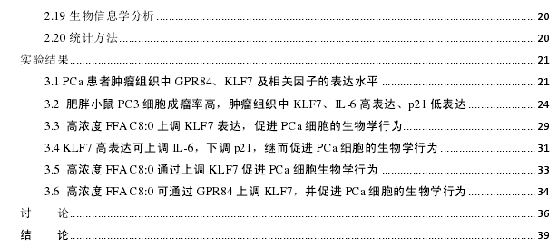 KLF7在FFAs促进前列腺癌发生发展过程中的作用及分子机制思考