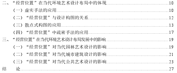 “经营位置”在当代环境艺术设计布局中的推广