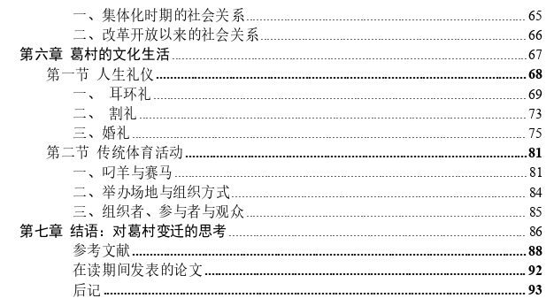 变迁与发展中的葛村——乌市东郊城乡结合部村落的民族志调查