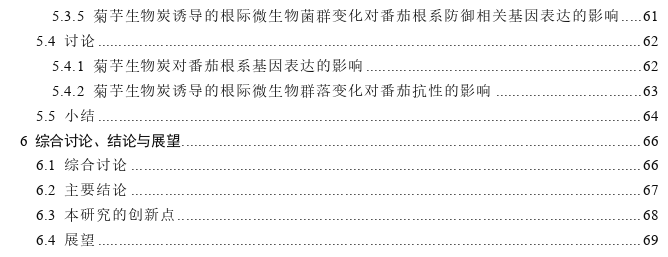 菊芋秸秆生物炭抑制番茄枯萎病发生的根际微生物学机理