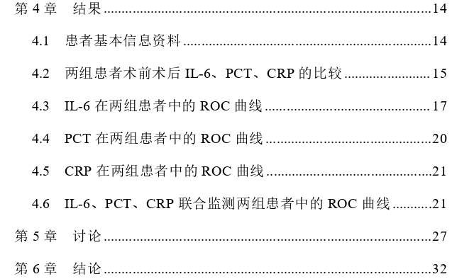 白介素-6、降钙素原和C反应蛋白的监测对腹腔镜中高位直肠癌术后发生吻合口漏的早期诊断价值