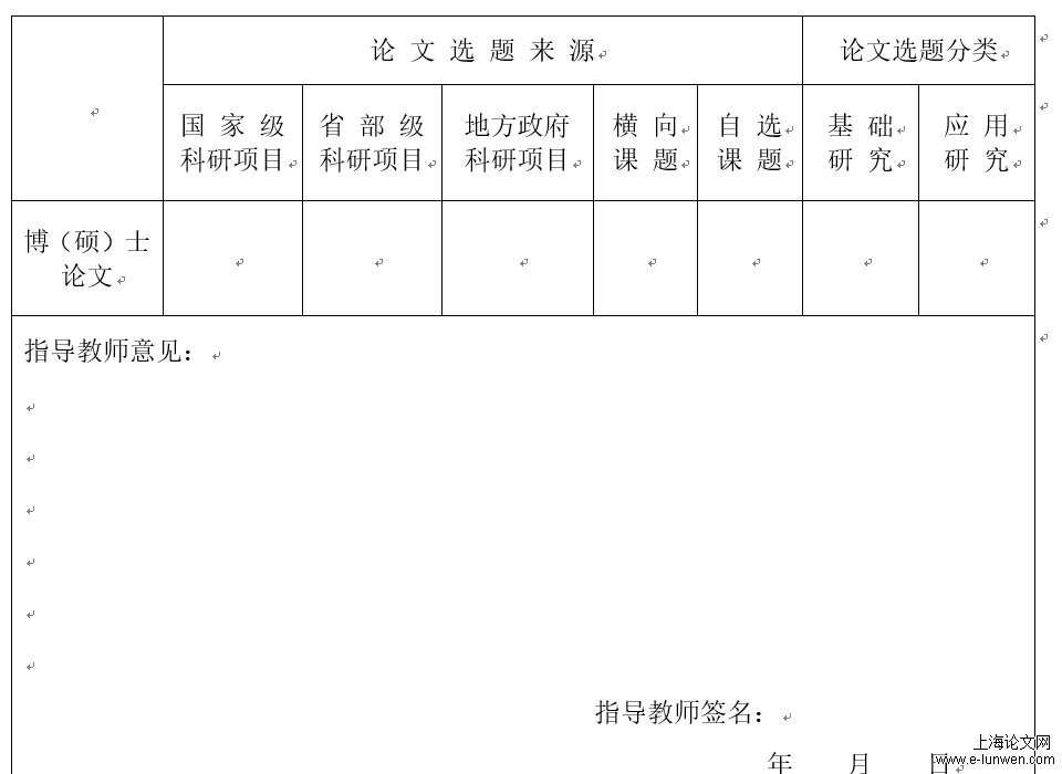 开题报告参考