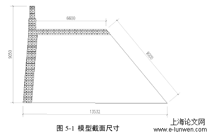 图 5-1  模型截面尺寸 