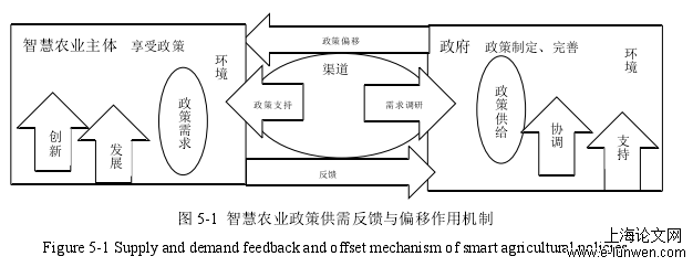 图 5-1  智慧农业政策供需反馈与偏移作用机制 